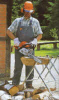 Motoferastrau STIHL in lucru
